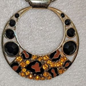 Leopard print necklace